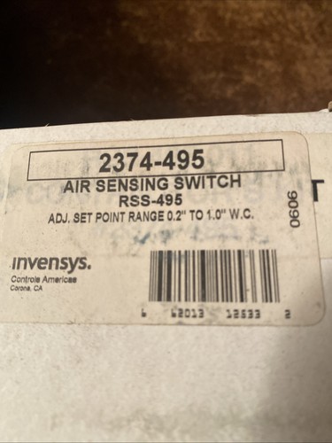 Invensys 2374 495 air pressure - 2374-495,